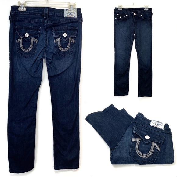 True Religion Dark Wash Straight Jeans – SZ 28 - Picture 1 of 13